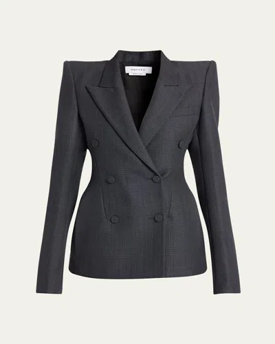 ALEXANDER MCQUEEN DOUBLE-BREASTED SCULPTED BLAZER