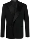 ALEXANDER MCQUEEN DOUBLE-BREASTED SILK BLAZER