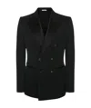 Alexander Mcqueen Double-breasted Suit Jacket In Black