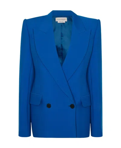 ALEXANDER MCQUEEN ALEXANDER MCQUEEN DOUBLE-BREASTED LONG-SLEEVED BLAZER