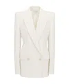 Alexander Mcqueen Double-breasted Tailored Blazer In White