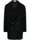 Alexander Mcqueen Wool And Cashmere Coat In Black