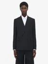 Alexander Mcqueen Single-breasted Wool Grain-de-poudre Suit Jacket In Black