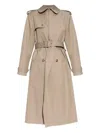 Alexander Mcqueen Alexander Mc Queen Beige Cotton Trench Coat