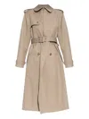 Alexander Mcqueen Alexander Mc Queen Beige Cotton Trench Coat