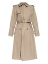 Alexander Mcqueen Alexander Mc Queen Beige Cotton Trench Coat