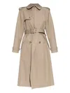 Alexander Mcqueen Alexander Mc Queen Beige Cotton Trench Coat