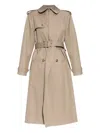 Alexander Mcqueen Alexander Mc Queen Beige Cotton Trench Coat