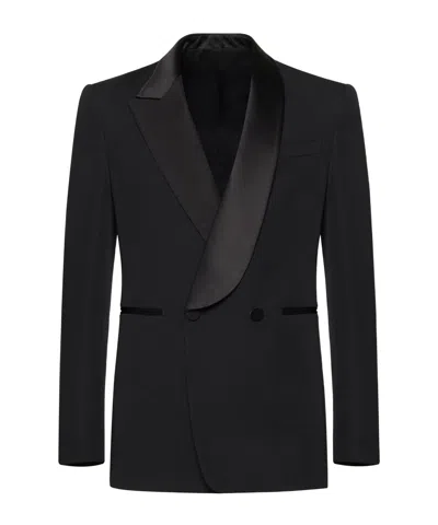 Alexander Mcqueen Tailored Double-breasted Jacket In Black