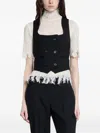 Alexander Mcqueen Double-breasted Waistcoat In Black