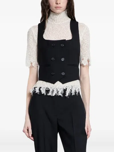 ALEXANDER MCQUEEN DOUBLE-BREASTED WAISTCOAT
