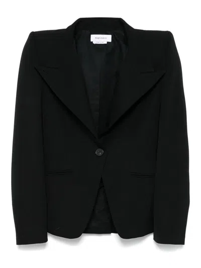 ALEXANDER MCQUEEN DOUBLE-BREASTED WOOL BLAZER