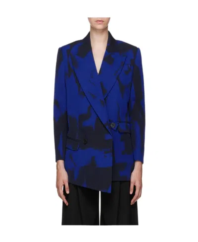 ALEXANDER MCQUEEN DOUBLE-BREASTED WOOL BLAZER