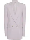 Alexander Mcqueen Doppelreihiger Blazer In Neutrals