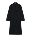 Alexander Mcqueen Double-breasted Flap-pocket Coat In Black
