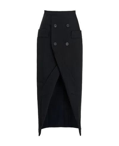 ALEXANDER MCQUEEN ALEXANDER MCQUEEN BUTTON DETAILED SKIRT