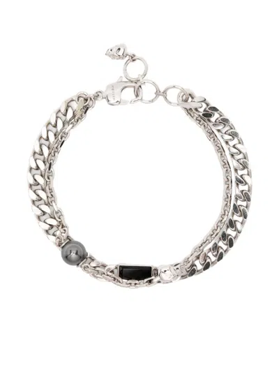 Alexander Mcqueen Double-chain Bracelet In Multi