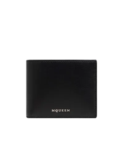 ALEXANDER MCQUEEN ALEXANDER MCQUEEN LOGO PLAQUE BI-FOLD WALLET