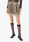 Alexander Mcqueen Double Mesh Layered Mini Skirt
