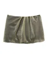 Alexander Mcqueen Double Mesh Skirt In Green