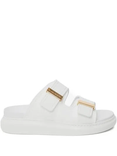 Alexander Mcqueen Double-strap Sandals In White
