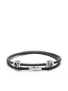 ALEXANDER MCQUEEN ALEXANDER MCQUEEN DOUBLE WRAP SKULL RUBBER BRACELET