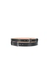 Alexander Mcqueen Black And Silver Double Thin Belt In Black