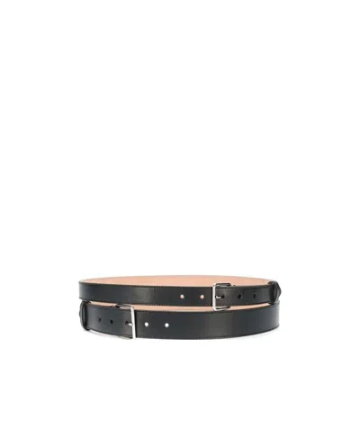 ALEXANDER MCQUEEN ALEXANDER MCQUEEN DOUBLE BUCKLE BELT