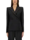 Alexander Mcqueen Women's Doublebreasted Jacket With Voluminous Shoulders