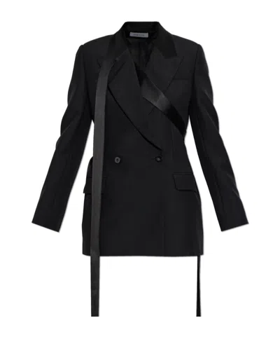 Alexander Mcqueen Double-breasted Suit Jacket In Brown