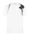 Alexander Mcqueen Dragonfly-print Cotton T-shirt In White
