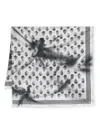 Alexander Mcqueen Alexander Mc Queen Dragonfly Print Scarf In White