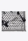 Alexander Mcqueen Dragonfly Shadow Modal Scarf In Gray