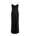 Alexander Mcqueen Silk Evening Dress Women In Black