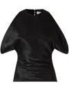 Alexander Mcqueen Draped Armhole Top In 黑色