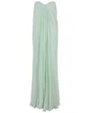 Alexander Mcqueen Strapless Draped Silk-chiffon Bustier Gown