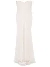 Alexander Mcqueen Draped Maxi Dress In Pink