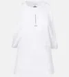 Alexander Mcqueen Ribbed Tank Top With Chain Closure In White