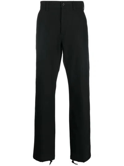 ALEXANDER MCQUEEN DRAWSTRING-HEM COTTON TROUSERS