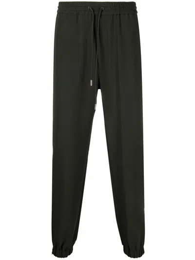 Alexander Mcqueen Drawstring Track Pants In Green
