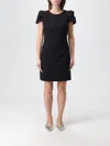 Alexander Mcqueen Dress Mcqueen Woman Color Black In Black