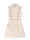 Alexander Mcqueen Day Mini Dress In White