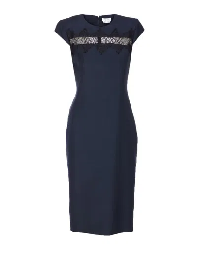 Alexander Mcqueen Dresses In Blue