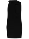 Alexander Mcqueen Wool Crepe Dress In Multicolor