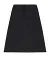 Alexander Mcqueen A-line Flared Midi Skirt In Black