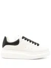 Alexander Mcqueen Oversized Leather Low-top Sneakers In White