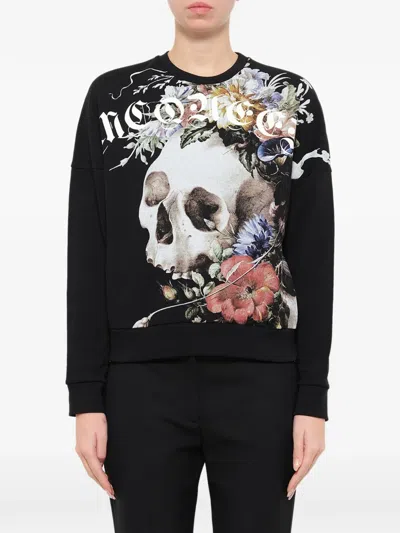 Alexander Mcqueen Dutch Masters Skull-print Sweatshirt In Black