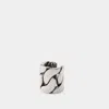 Alexander Mcqueen Ear Cuff - Brass - Silver In Silver