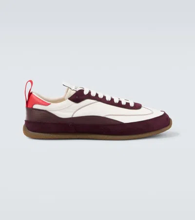 Alexander Mcqueen Ec1 Suede-trimmed Leather Sneakers In White