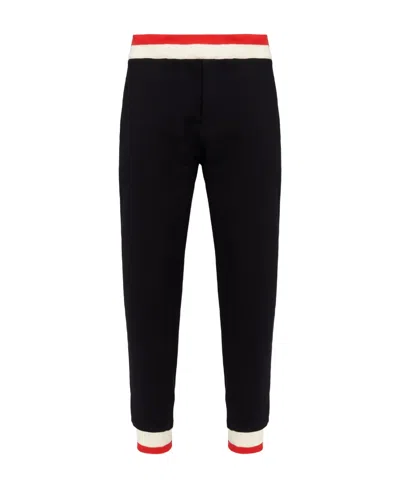 Alexander Mcqueen Elastic Waist Sweatpants In Black